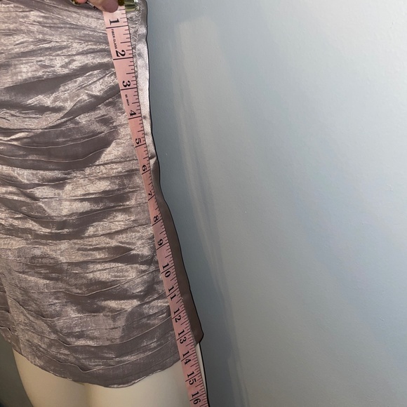 NWOT Bebe Bustier Corset Strapless Top Metallic Cream Jeweled Size Medium - Picture 7 of 9